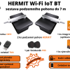 Hermit Wi-Fi IoT BT - sada podzemních pohonů pro křídlovou bránu do 7 m a 700 kg